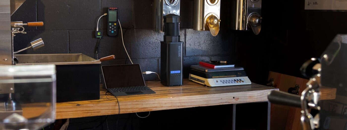 Kaffelogic in coffee lab